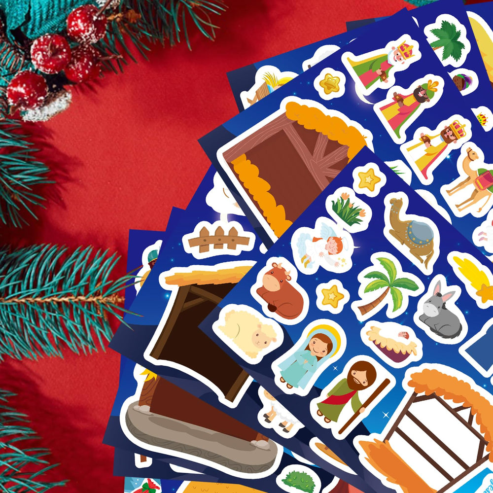 DUJAA nativity sticker pack perfect for stockings and gifts