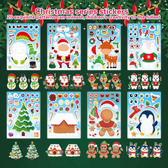 DUJAA Christmas tree designs brighten cards and window decor