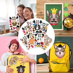 DUJAA colorful stickers for kids crafting and school projects with durable waterproof finish.