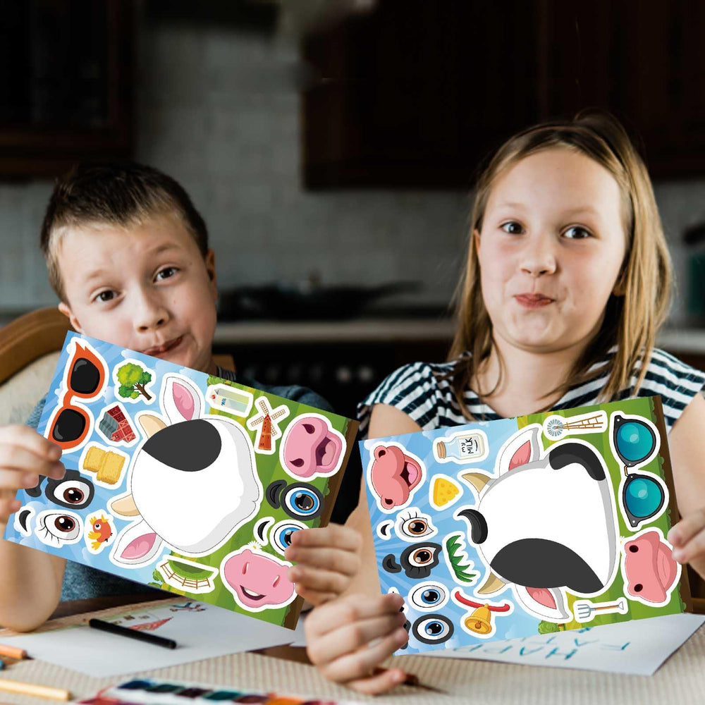DUJAA cow stickers decorate bedrooms and classroom spaces.
