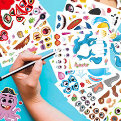 DUJAA dinosaur and horse stickers for kids' creative sticker art.