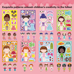 DUJAA Dress Up stickers offer mix-and-match outfits for imaginative play.