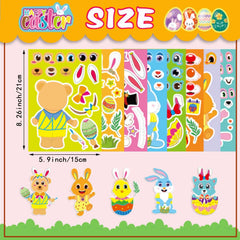 DUJAA Easter stickers chick-face ideal for classroom activities and decorations