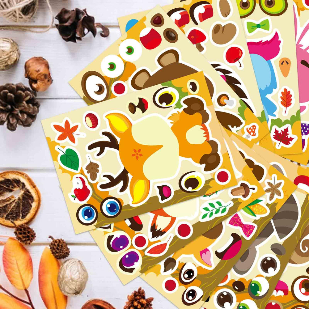 DUJAA fall stickers versatile autumn scenes for notebooks and classroom rewards.