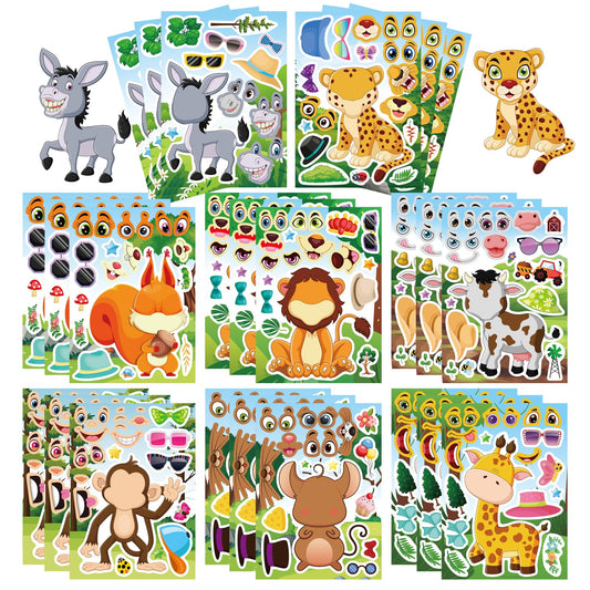 DUJAA forest animal stickersβvibrant designs ideal for classroom rewards and crafts.