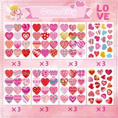 DUJAA glitter heart stickers for gift wrap and DIY projects