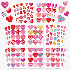 DUJAA heart stickers variety pack for crafts and cards