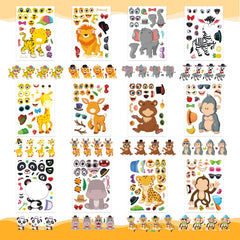 DUJAA Jungle zoo party favors stickers for gifts and decor.