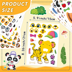 DUJAA Classroom rewards stickers with fun animal designs.