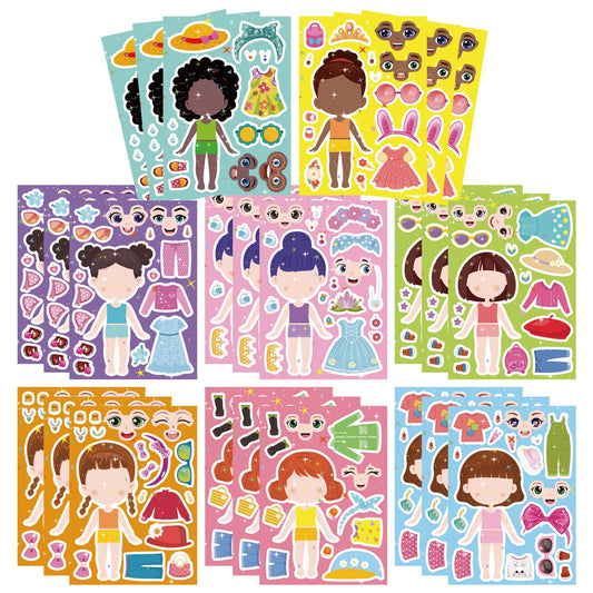 DUJAA Make a Face stickers showcase playful facial features for creative storytelling.