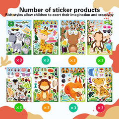 DUJAA make-your-own-stickers sheets—endless cute faces for arts, crafts, and gifting.