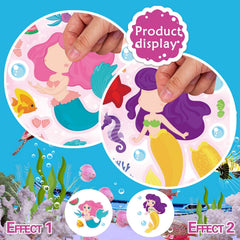 DUJAA Mermaid stickers waterproof and glossy surface for durable decoration.