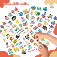 DUJAA motivational quote stickers encourage daily planning on notebooks