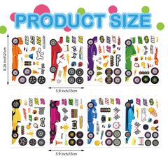 DUJAA race car stickers ideal for gift boxes and party favors