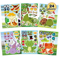DUJAA reptile Make-a-Face stickers featuring snakes for playful kids crafts