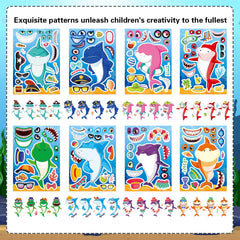 DUJAA shark teeth stickers add bold accents to art projects