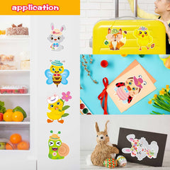 DUJAA spring stickers lamb design, cute Easter decor for scrapbooks.