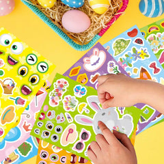 DUJAA spring stickers rabbit design, perfect for notebooks and crafts.