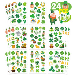 DUJAA shamrock stickers brighten scrapbooks with festive luck and shine.