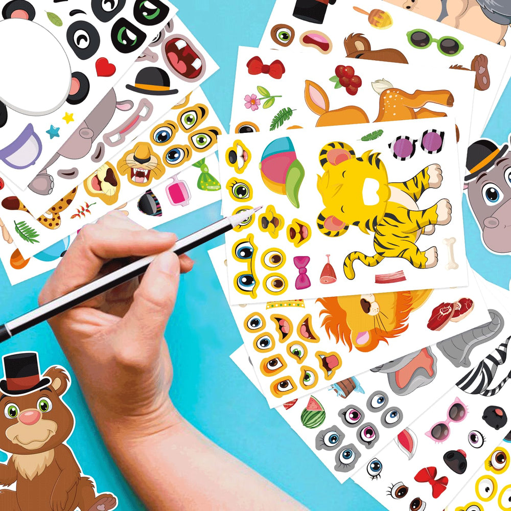 DUJAA Waterproof glossy stickers stay vibrant on crafts.