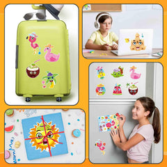DUJAA summer stickers seahorse inspire imaginative tropical sticker scenes.
