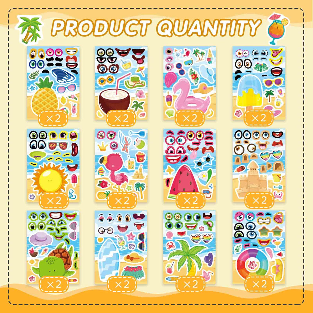 DUJAA summer stickers turtle spark ocean-inspired crafts and classroom decorations.