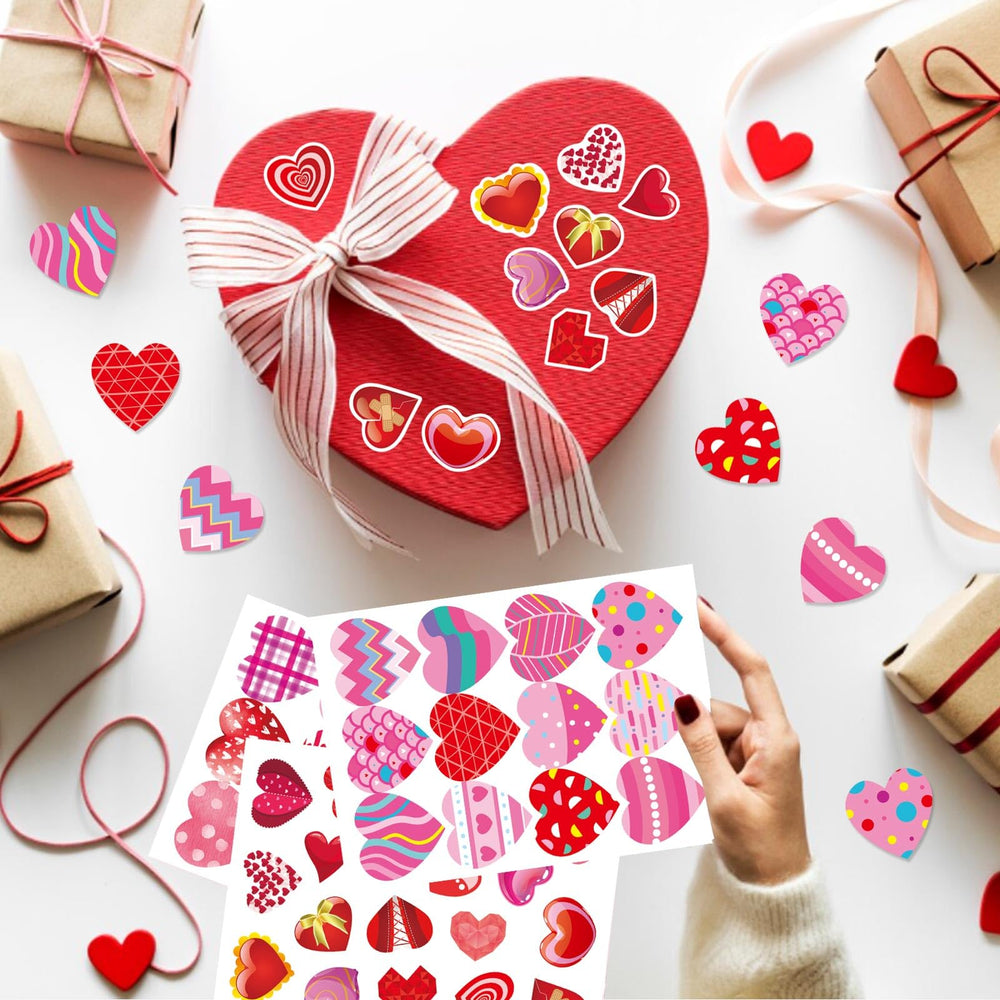 DUJAA Valentine sticker pack for gift wrap and decorations