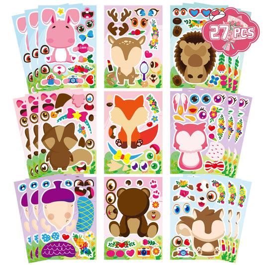 DUJAA Valentine owl face sticker for playful facial designs.