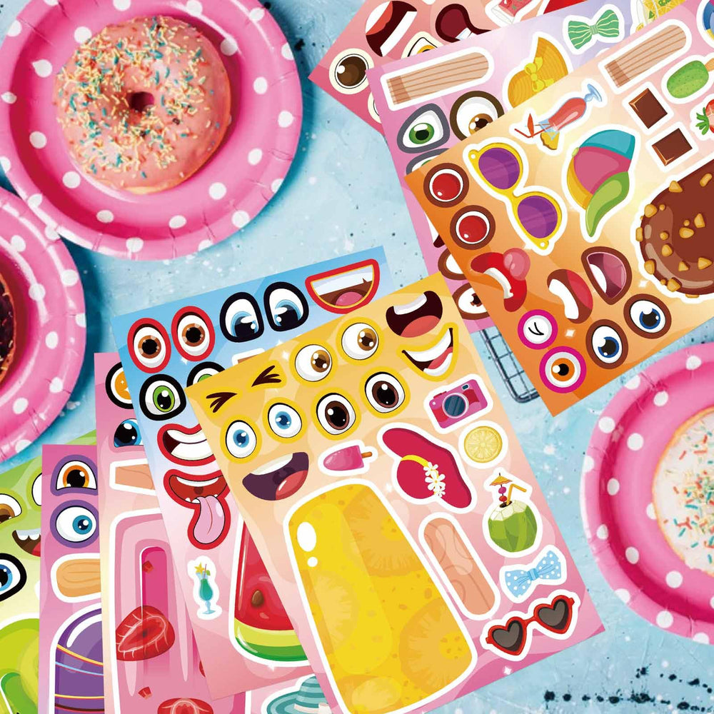 DUJAA watermelon slices stickers bright shapes for playful crafts