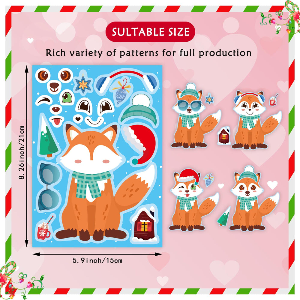DUJAA winter stickers penguin design perfect for sticker art and holiday loot bags