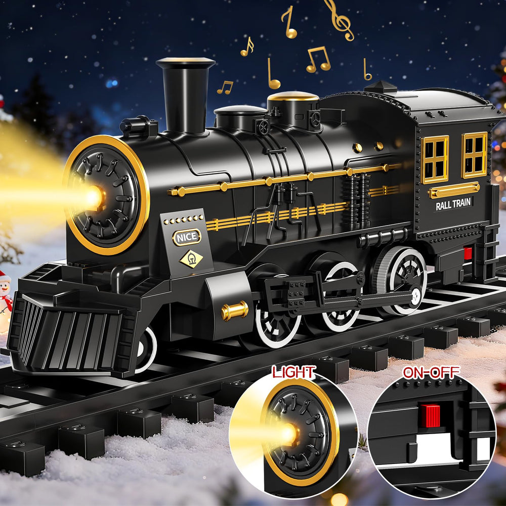 DULONIME cargo car on track supports pretend logistics and sequencing.