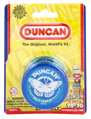Duncan Butterfly Yo-Yo wide design highlights easier string landings for beginners.