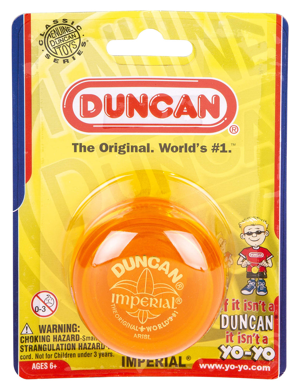 Duncan Imperial Yo-Yo beginner-use orange body is ideal for gifts.