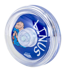 Duncan Imperial Yo-Yo Linus side shot highlights narrow string gap for looping tricks.
