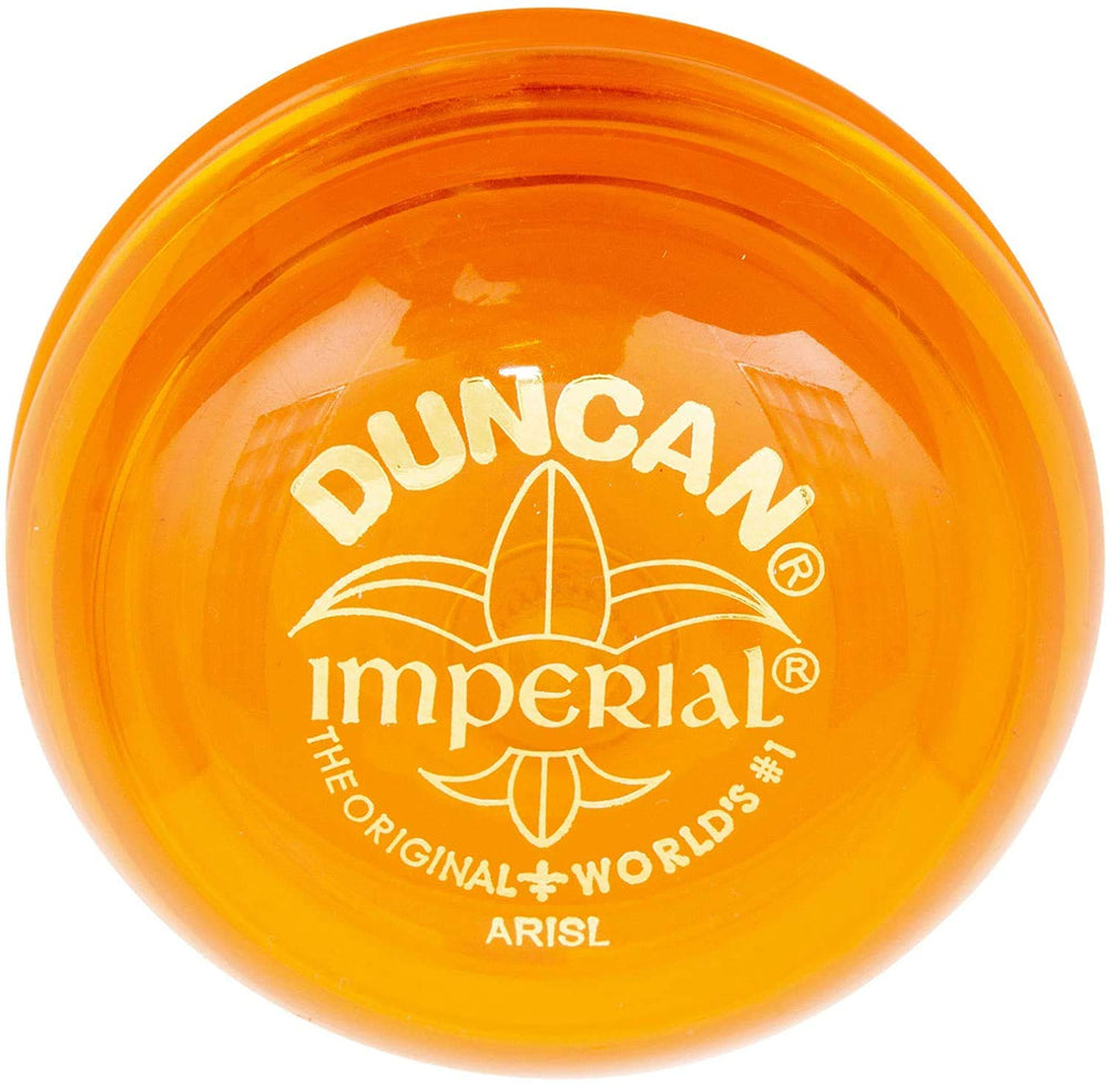 Duncan Imperial Yo-Yo orange body for durable beginner spins.
