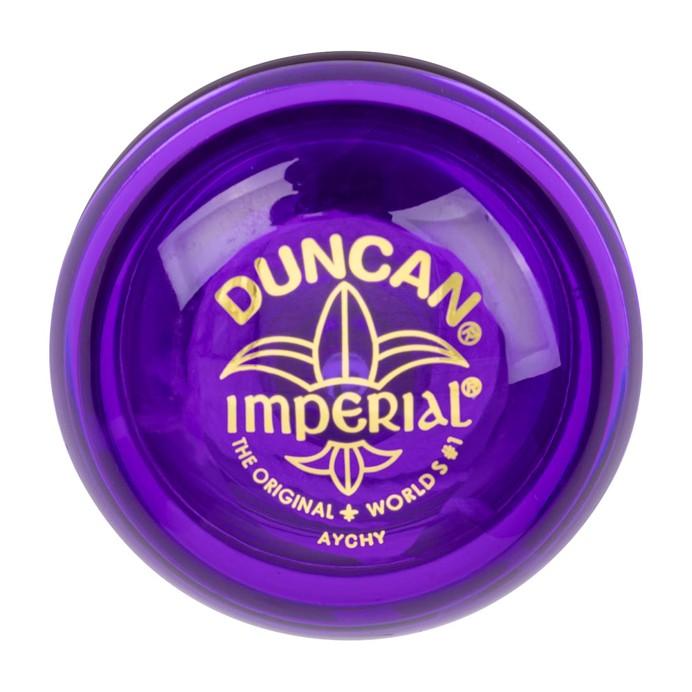 Duncan Imperial Yo-Yo in purple body, classic beginner-friendly design