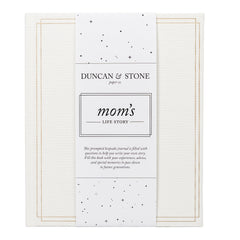 DUNCAN & STONE PAPER CO. ivory journal cover with linen bound finish for keepsakes