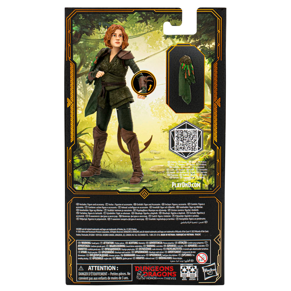 Dungeons & Dragons Doric action figure with forest-druid aesthetics.