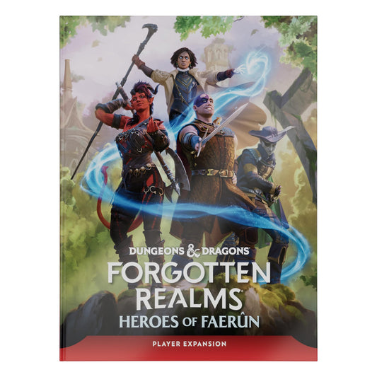 Dungeons & Dragons Heroes of Faerun cover highlights the player expansion for campaigns.