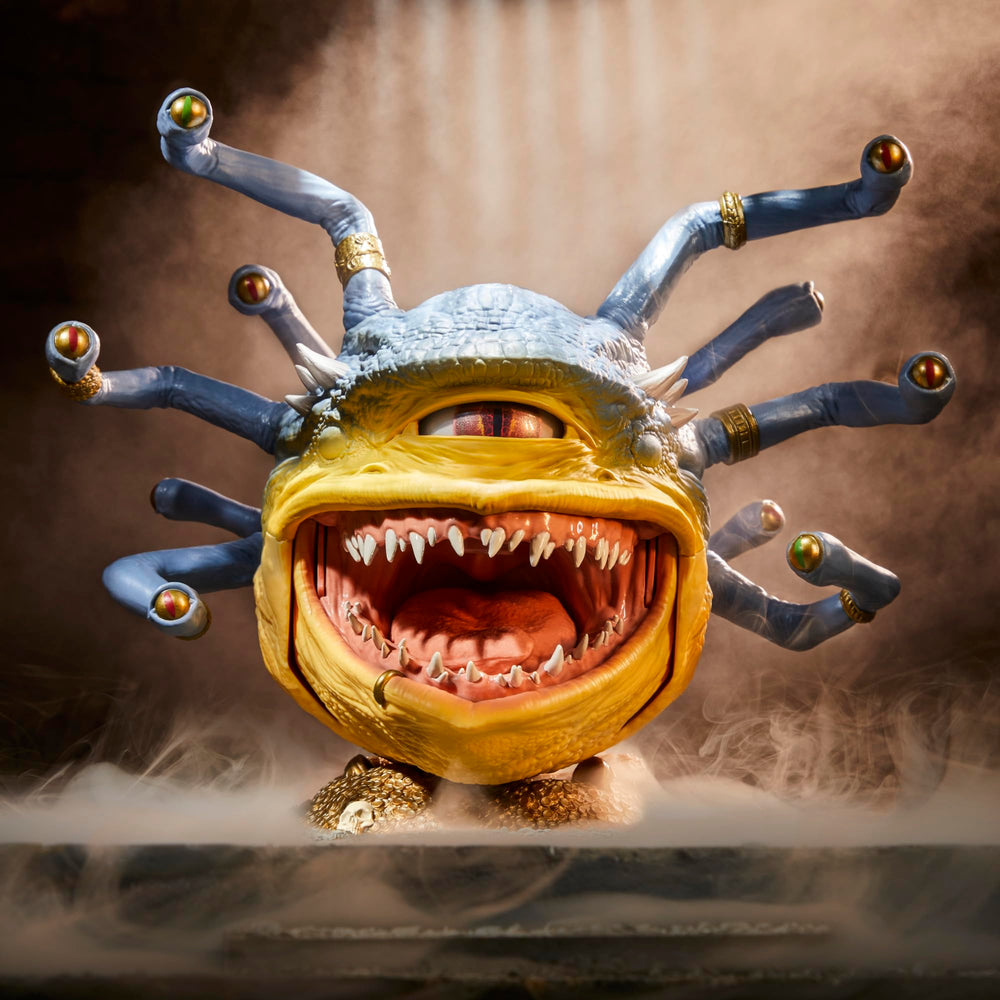 Dungeons & Dragons Xanathar poseable with movable mouth and eye for lifelike expressions.