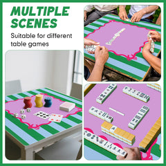 Dunzy table cover protects surfaces and reduces noise during play.