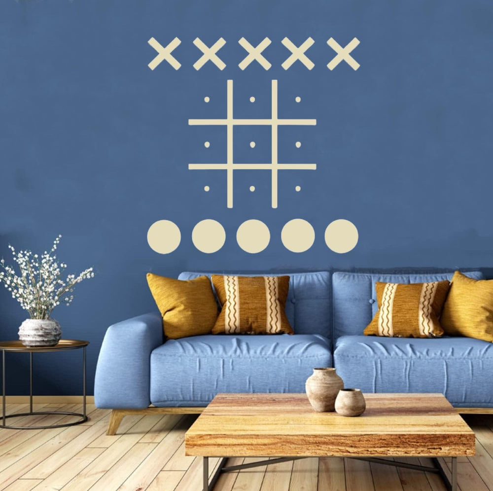 DUOLIYBC magnetic tic-tac-toe wall mount board ready for family play