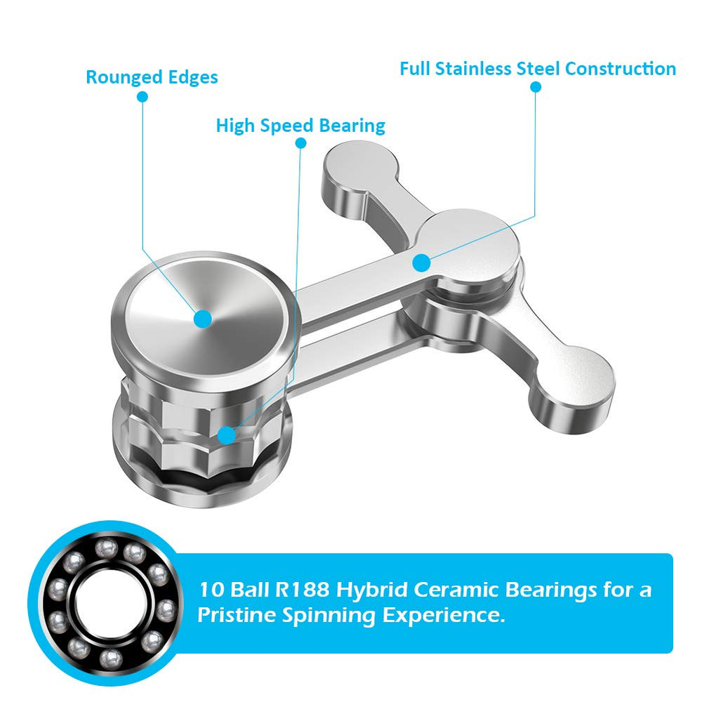 Duomishu stainless steel fidget for durability and long-lasting performance.