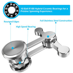Duomishu fidget spinner stainless steel frame for durable daily use