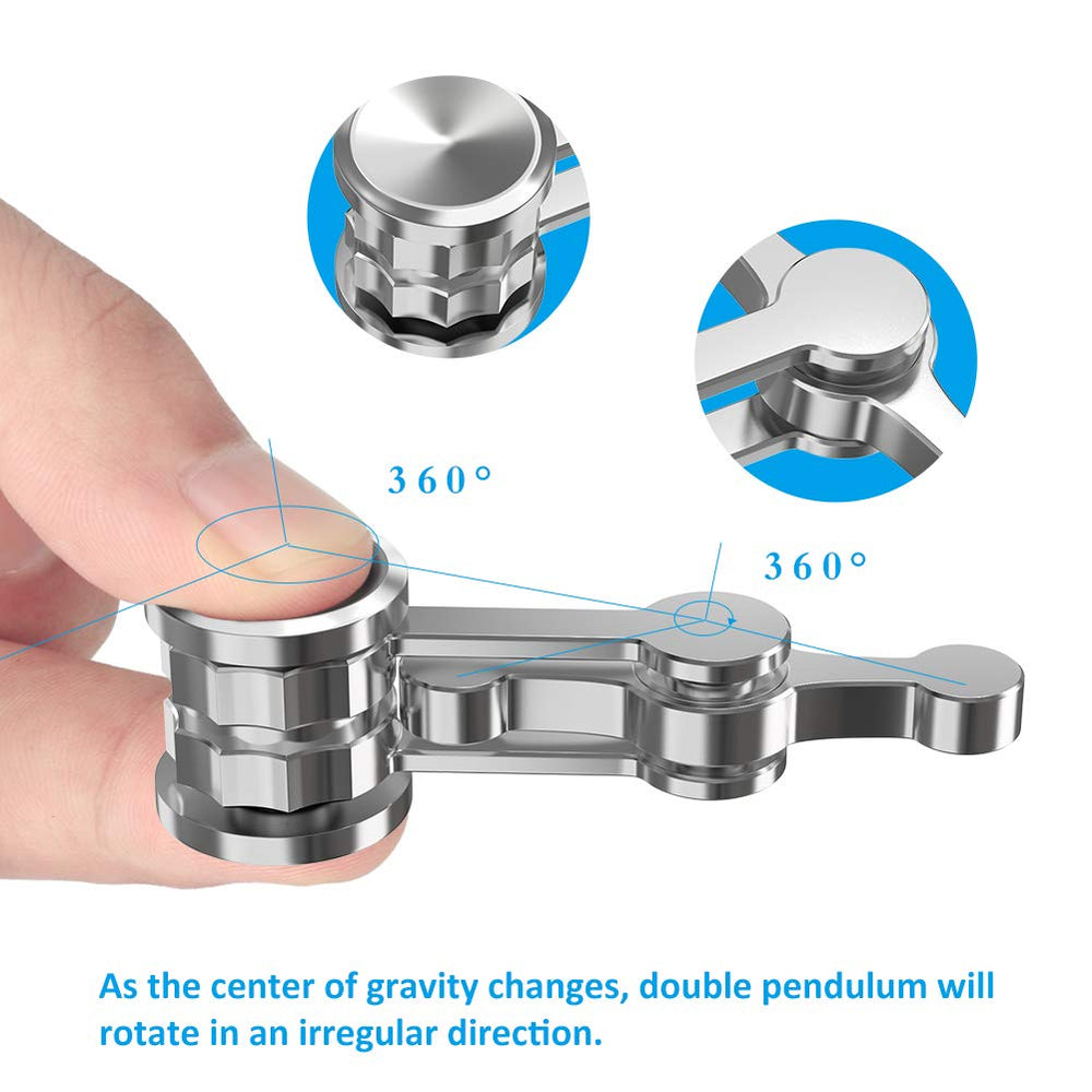 Duomishu metal fidget spinner with ceramic bearings delivers ultra-smooth spins.