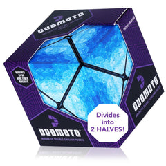 Duomoto Moto Divide Action shows the cube splitting for evolving shapes and creativity.