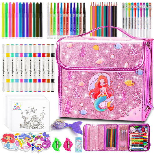 DUOROUBAO Mermaid coloring set collection for creative kids and collaborative play.