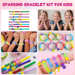 Dupamind alphabet beads array in bright colors to spell names and messages