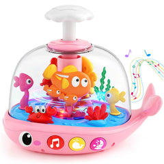 DUPHLAGT baby aquarium toy pink engaging infants with light show