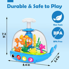 DUPHLAGT soft light with two volume levels protects hearing.